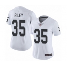 Women's Oakland Raiders #35 Curtis Riley White Vapor Untouchable Limited Player Football Jersey