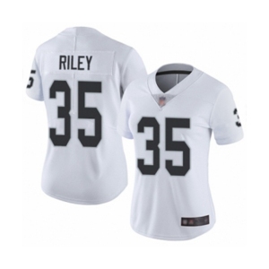 Women's Oakland Raiders #35 Curtis Riley White Vapor Untouchable Limited Player Football Jersey