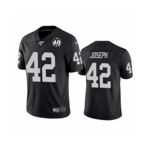 Women's Oakland Raiders #42 Karl Joseph Black 60th Anniversary Vapor Untouchable Limited Player 100th Season Football Jersey