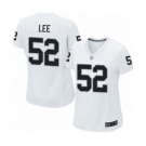 Women's Oakland Raiders #52 Marquel Lee Game White Football Jersey