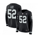 Women's Oakland Raiders #52 Marquel Lee Limited Black Therma Long Sleeve Football Jersey