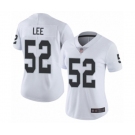 Women's Oakland Raiders #52 Marquel Lee White Vapor Untouchable Limited Player Football Jersey