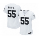 Women's Oakland Raiders #55 Vontaze Burfict Game White Football Jersey