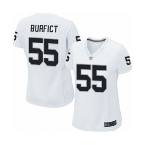 Women's Oakland Raiders #55 Vontaze Burfict Game White Football Jersey