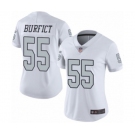 Women's Oakland Raiders #55 Vontaze Burfict Limited White Rush Vapor Untouchable Football Jersey