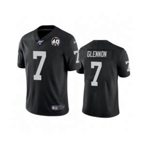 Women's Oakland Raiders #7 Mike Glennon Black 60th Anniversary Vapor Untouchable Limited Player 100th Season Football Jersey