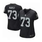 Women's Oakland Raiders #73 Maurice Hurst Game Black Team Color Football Jersey