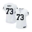 Women's Oakland Raiders #73 Maurice Hurst Game White Football Jersey