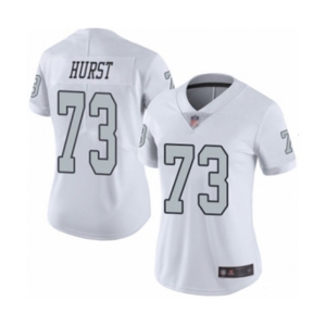 Women's Oakland Raiders #73 Maurice Hurst Limited White Rush Vapor Untouchable Football Jersey