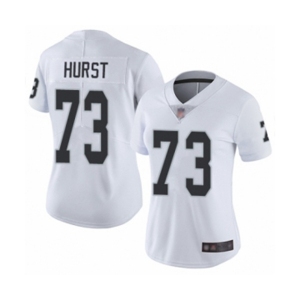 Women's Oakland Raiders #73 Maurice Hurst White Vapor Untouchable Limited Player Football Jersey