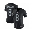 Women's Oakland Raiders #8 Daniel Carlson Black Team Color Vapor Untouchable Limited Player Football Jersey