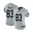 Women's Oakland Raiders #83 Darren Waller Limited Silver Inverted Legend Football Jersey