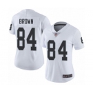 Women's Oakland Raiders #84 Antonio Brown White Vapor Untouchable Limited Player Football Jersey