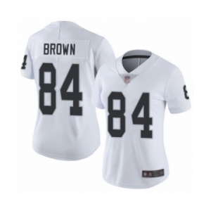 Women's Oakland Raiders #84 Antonio Brown White Vapor Untouchable Limited Player Football Jersey