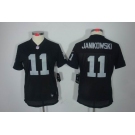 nike women nfl jerseys oakland raiders #11 janikowski black[nike limited]