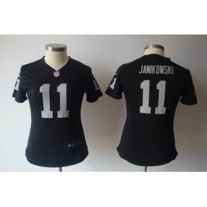 nike women nfl jerseys oakland raiders #11 janikowski black[nike]