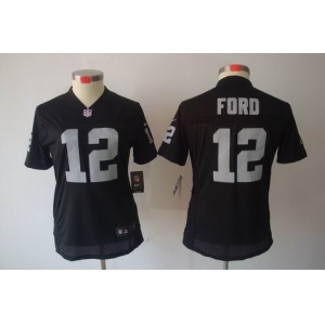 nike women nfl jerseys oakland raiders #12 jacoby ford black[nike limited]