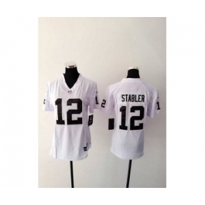 nike women nfl jerseys oakland raiders #12 stabler white[nike][stabler]