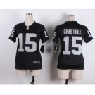 nike women nfl jerseys oakland raiders #15 crabtree black[nike][crabtree]