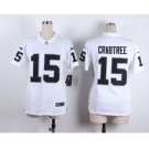 nike women nfl jerseys oakland raiders #15 crabtree white[nike][crabtree]