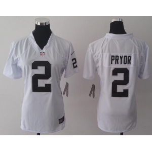 nike women nfl jerseys oakland raiders #2 pryor white[nike]
