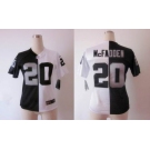 nike women nfl jerseys oakland raiders #20 darren mcfadden white-black[Elite split]