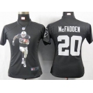 nike women nfl jerseys oakland raiders #20 mcfadden black[portrait fashion]