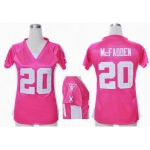 nike women nfl jerseys oakland raiders #20 mcfadden pink[draft him ii top]