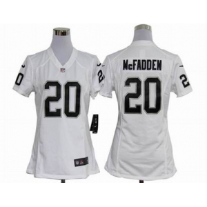 nike women nfl jerseys oakland raiders #20 mcfadden white[nike]