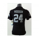 nike women nfl jerseys oakland raiders #24 woodson black[nike][woodson]