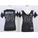 nike women nfl jerseys oakland raiders #34 bo jackson black[fashion Rhinestone sequins]