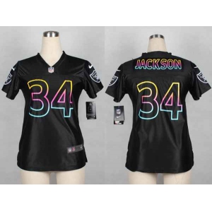 nike women nfl jerseys oakland raiders #34 bo jackson black[nike fashion]