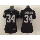 nike women nfl jerseys oakland raiders #34 bo jackson black[nike]