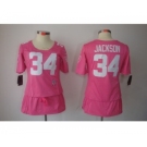 nike women nfl jerseys oakland raiders #34 jackson pink[breast cancer awareness]