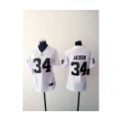 nike women nfl jerseys oakland raiders #34 jackson white[nike]