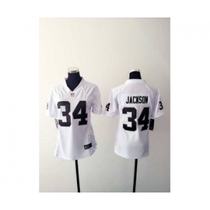 nike women nfl jerseys oakland raiders #34 jackson white[nike]