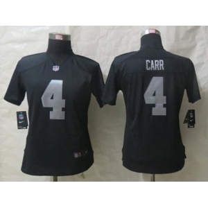 nike women nfl jerseys oakland raiders #4 carr black[nike]