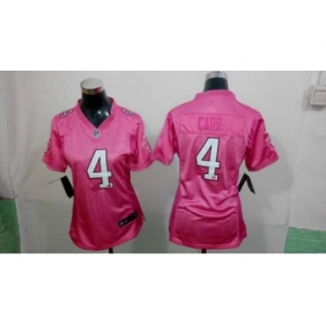 nike women nfl jerseys oakland raiders #4 carr pink[nike love]