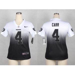 nike women nfl jerseys oakland raiders #4 carr white-grey[nike drift fashion][second version]