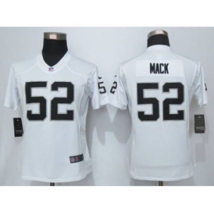 nike women nfl jerseys oakland raiders #52 mack white[nike limited]