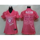 nike women nfl jerseys oakland raiders #55 mcclain pink[2012 fem fan]