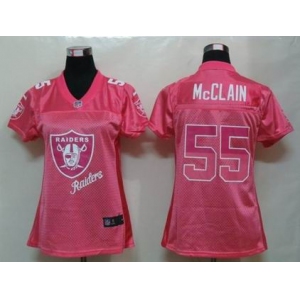 nike women nfl jerseys oakland raiders #55 mcclain pink[2012 fem fan]