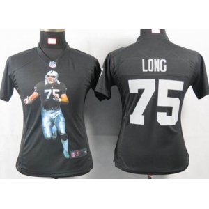 nike women nfl jerseys oakland raiders #75 howie long black[portrait fashion]