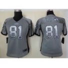 nike women nfl jerseys oakland raiders #81 t.brown grey[Elite drift fashion]