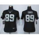 nike women nfl jerseys oakland raiders #89 cooper black[nike limited][cooper]