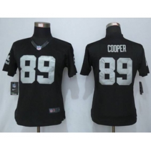 nike women nfl jerseys oakland raiders #89 cooper black[nike limited][cooper]
