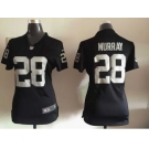 Women Nike Oakland Raiders #28 Latavius Murray Black Jerseys