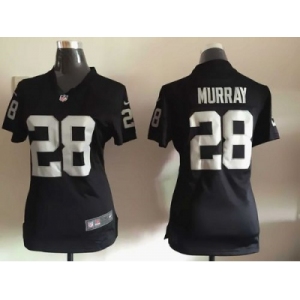 Women Nike Oakland Raiders #28 Latavius Murray Black Jerseys