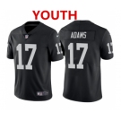 Youth Las Vegas Raiders #17 Davante Adams Black Vapor Limited Stitched Jersey