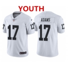 Youth Las Vegas Raiders #17 Davante Adams White Vapor Limited Stitched Jersey